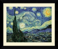 The Starry Night Framed Art Print by Vincent Van Gogh, Image size: 23.88 x 17.88 The Starry Night Framed Art Print by Vincent Van Gogh, Image size: 23.88 x 17.88