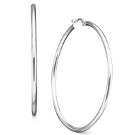 Giani Bernini Sterling Silver 1-3/4 inch Round Hoop Earrings Giani Bernini Sterling Silver 1-3/4 inch Round Hoop Earrings