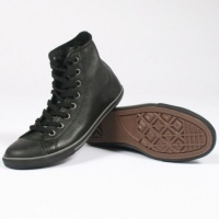 Converse Slim Chuck Taylor Leather Hi Top Shoes in Black Monochrome (117634), Size: 4 D(M) US Mens / 6 B(M) US Womens, Color: Black Monochrome Converse Slim Chuck Taylor Leather Hi Top Shoes in Black Monochrome (117634), Size: 4 D(M) US Mens / 6 B(M) US Womens, Color: Black Monochrome