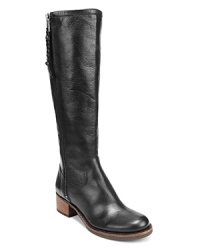 These high-shaft Lucky Brand boots are polished enough for the office and shine after-hours. These high-shaft Lucky Brand boots are polished enough for the office and shine after-hours.