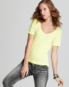 Michael Stars Tee - Slim Slouch V Neck