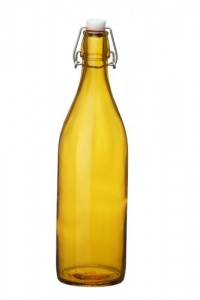Bormioli Rocco Giara Bottle Set of 6, Orange Bormioli Rocco Giara Bottle Set of 6, Orange
