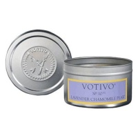 Votivo Lavender Chamomile Pear Tin Candle 4oz Candle Votivo Lavender Chamomile Pear Tin Candle 4oz Candle