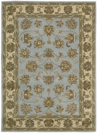 Nourison Mahal Blue/Ivory Persian 5-Feet by 7-Feet 100-Percent Wool Area Rug Nourison Mahal Blue/Ivory Persian 5-Feet by 7-Feet 100-Percent Wool Area Rug