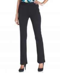 A dual combination of comfort and style, these ponte-knit flare-leg pants from Style&co.'s petite collection is a necessary wardrobe staple. A dual combination of comfort and style, these ponte-knit flare-leg pants from Style&co.'s petite collection is a necessary wardrobe staple.