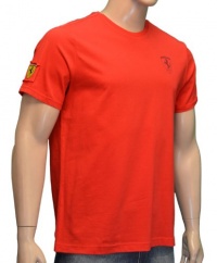 Puma Men's FERRARI Official Licensed Logo Short Sleeve Shirt-Red Puma Men's FERRARI Official Licensed Logo Short Sleeve Shirt-Red