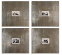 Uttermost 41295 Historical Buildings I, II, III, IV Hand Painted Wall Art Set of Uttermost 41295 Historical Buildings I, II, III, IV Hand Painted Wall Art Set of