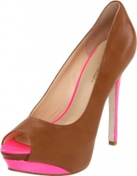 Enzo Angiolini Women's Timga Peep-Toe Pump,Dark Natural - 250,8 M US Enzo Angiolini Women's Timga Peep-Toe Pump,Dark Natural - 250,8 M US