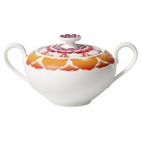 This premium bone-china sugar bowl by Villeroy & Boch is beautifully enhanced with brightly colored floral designs. Mix it and match it with other pieces in the collection for endless creative combinations. This premium bone-china sugar bowl by Villeroy & Boch is beautifully enhanced with brightly colored floral designs. Mix it and match it with other pieces in the collection for endless creative combinations.