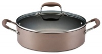 Anolon Advanced Bronze Hard Anodized Nonstick 5-1/4-Quart Covered Sauteuse Pan Anolon Advanced Bronze Hard Anodized Nonstick 5-1/4-Quart Covered Sauteuse Pan