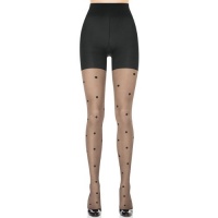 SPANX Sheer Fashion Polka Dot Pantyhose, Black, E SPANX Sheer Fashion Polka Dot Pantyhose, Black, E