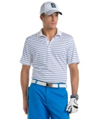Never let them see you sweat. This moisture-wicking performance polo from Izod helps you always keep your cool. (Clearance) Never let them see you sweat. This moisture-wicking performance polo from Izod helps you always keep your cool. (Clearance)