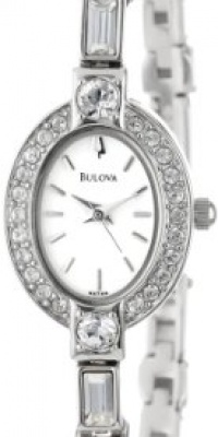 Bulova Women's 96T49 Crystal Pendant and Bracelet Set White Dial Watch Bulova Women's 96T49 Crystal Pendant and Bracelet Set White Dial Watch