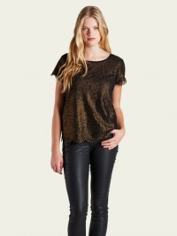 Joie Marelia Metallic Lace Top Joie Marelia Metallic Lace Top
