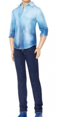 Barbie Fashionista Ken Doll with Blue Shirt and Black Pants Barbie Fashionista Ken Doll with Blue Shirt and Black Pants
