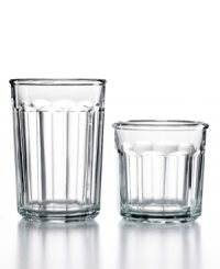 Basically brilliant, Luminarc's Working glassware set includes two handy sizes with classic fluted accents in durable soda-lime glass. Basically brilliant, Luminarc's Working glassware set includes two handy sizes with classic fluted accents in durable soda-lime glass.