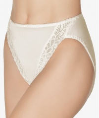 Wacoal Bodysuede Lace Leg Hi-Cut Brief, 6, Ivory Wacoal Bodysuede Lace Leg Hi-Cut Brief, 6, Ivory