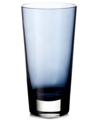 So into hue. Handcrafted by Villeroy & Boch, the Colour Concepts highball glass combines a thick sham and serene blue shade to serve up effortless modern style. So into hue. Handcrafted by Villeroy & Boch, the Colour Concepts highball glass combines a thick sham and serene blue shade to serve up effortless modern style.