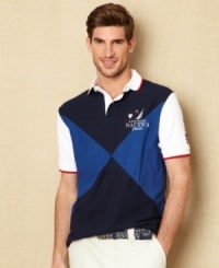 Pattern you style game after the masters with this argyle golf shirt from Nautica. Pattern you style game after the masters with this argyle golf shirt from Nautica.