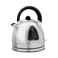 Enjoy hot beverages and more with Cuisinart's conveniently designed cordless kettle. Constructed of stainless steel for lasting durability, it features a soft-grip stay-cool handle, a large window with water level marks for easy measuring, and seamless one-touch operation.