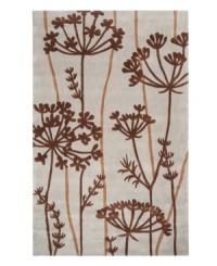 Feel welcome every time you enter the room with this richly colored, floral-themed area rug from Surya. Hand-tufted from poly-acrylic fibers that provide luxurious softness without shedding, this rug adds a striking, easy-maintenance accent to any living space. Feel welcome every time you enter the room with this richly colored, floral-themed area rug from Surya. Hand-tufted from poly-acrylic fibers that provide luxurious softness without shedding, this rug adds a striking, easy-maintenance accent to any living space.