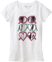 Roxy Kids Girls 7-16 Many Shades T-Shirt, White, Small Roxy Kids Girls 7-16 Many Shades T-Shirt, White, Small