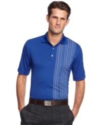 Stylish slim fit shirt by Greg Norman for Tasso Elba has a unique wick away system to keep you dry. Stylish slim fit shirt by Greg Norman for Tasso Elba has a unique wick away system to keep you dry.
