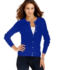 This petite cardigan by Debbie Morgan features the softest fabric for total comfort. Pair it with anything from jeans to dresses! This petite cardigan by Debbie Morgan features the softest fabric for total comfort. Pair it with anything from jeans to dresses!