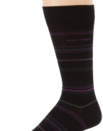 HUGO BOSS Men's Multicolored Stripe Dress Sock