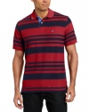 Nautica Men's Short Sleeve Striped Polo