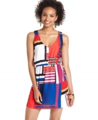 Gear-up for a season of fun in this day dress from Eyeshadow! The fiesta-bright print makes this number a cheery pick for outdoor festivals! Gear-up for a season of fun in this day dress from Eyeshadow! The fiesta-bright print makes this number a cheery pick for outdoor festivals!