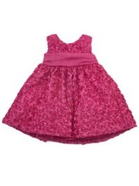 Rare Editions Baby-girls Newborn Soutach Dress, Fuchsia, 6 Months Rare Editions Baby-girls Newborn Soutach Dress, Fuchsia, 6 Months
