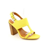 Calvin Klein Lanette Womens Size 6 Yellow Open Toe Canvas Dress Sandals Shoes Calvin Klein Lanette Womens Size 6 Yellow Open Toe Canvas Dress Sandals Shoes