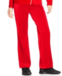 Style&co. Sport goes cozy with plush velour petite pants. Great for lounging, post-workout and running errands around town! Style&co. Sport goes cozy with plush velour petite pants. Great for lounging, post-workout and running errands around town!