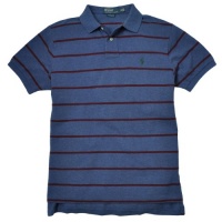 Polo Ralph Lauren Men's Custom-Fit Striped Mesh Polo