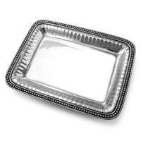 Wilton Armetale Flutes & Pearls Tray, Rectangular, 14-Inch by 10-1/2-Inch Wilton Armetale Flutes & Pearls Tray, Rectangular, 14-Inch by 10-1/2-Inch