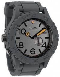 Nixon Rubber 51-30 Watch Steel Gray, One Size Nixon Rubber 51-30 Watch Steel Gray, One Size
