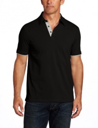 Perry Ellis Men's Short Sleeve Ottoman Polo Shirt