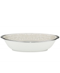 For more than 90 years, Noritake has made an art of setting the table. Whether you host gala home soirees or prefer to dine casually with the family, Noritake has a perfect tabletop setting for you. The formal Silver Palace collection is a masterpiece of textural contrast, combining smooth white bone china with a band of embossed, silver-trimmed detailing, lavishly finished with a polished platinum rim. For more than 90 years, Noritake has made an art of setting the table. Whether you host gala home soirees or prefer to dine casually with the family, Noritake has a perfect tabletop setting for you. The formal Silver Palace collection is a masterpiece of textural contrast, combining smooth white bone china with a band of embossed, silver-trimmed detailing, lavishly finished with a polished platinum rim.