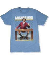 Meet Ron Burgundy. This graphic tee from Fifth Sun is a cool casual look for the guy who's kind of a big deal. Meet Ron Burgundy. This graphic tee from Fifth Sun is a cool casual look for the guy who's kind of a big deal.