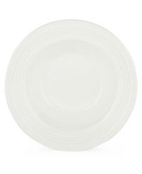 Find style and substance in the Tin Can Alley rim soup bowl. Concentric grooves give the Lenox dinnerware an understated elegance in versatile white bone china. Find style and substance in the Tin Can Alley rim soup bowl. Concentric grooves give the Lenox dinnerware an understated elegance in versatile white bone china.