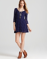 What's a party without a touch of lace? Arrive prepared in a flirty Free People lace number, complete with a scoop back and a-line skirt. What's a party without a touch of lace? Arrive prepared in a flirty Free People lace number, complete with a scoop back and a-line skirt.