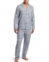 Majestic International Men's Pearces Flannel Long Sleeve Pajama Gift Set