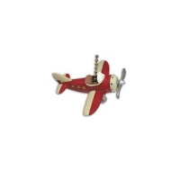 RED PLANE propeller AIRPLANE ceiling FAN PULL chain RED PLANE propeller AIRPLANE ceiling FAN PULL chain