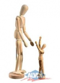 Wooden Human Mini Mannequin (Unisex) 12 Inches Tall Wooden Human Mini Mannequin (Unisex) 12 Inches Tall