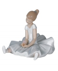 For the tiny dancer with big dreams, this handmade porcelain figurine from Lladró presents quiet joy and a wish for future success. For the tiny dancer with big dreams, this handmade porcelain figurine from Lladró presents quiet joy and a wish for future success.