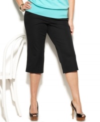 Hitting just below the knee, INC's plus size skimmer shortts are must-haves for season-perfect style! Hitting just below the knee, INC's plus size skimmer shortts are must-haves for season-perfect style!