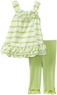 Kids Headquarters Baby-girls Newborn Stripes Top with Pant, Green, 3-6 Months Kids Headquarters Baby-girls Newborn Stripes Top with Pant, Green, 3-6 Months