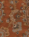 Surya SEA170 Sea Transitional Hand Tufted 100% New Zealand Wool Orange Rug (8-Feet x 11-Feet )