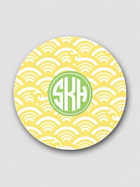 Transform your dinner table or buffet with a set of personalized, virtually break-proof plates. A colorful pattern fits into everyday and celebratory occasions alike. Set of 4 Each: 10 diam Melamine; dishwasher safe Made in USA FOR PERSONALIZATION Select a quantity, then scroll down and click on PERSONALIZE & ADD TO BAG to choose and preview your personalization options. Please allow 2 weeks for delivery. Transform your dinner table or buffet with a set of personalized, virtually break-proof plates. A colorful pattern fits into everyday and celebratory occasions alike. Set of 4 Each: 10 diam Melamine; dishwasher safe Made in USA FOR PERSONALIZATION Select a quantity, then scroll down and click on PERSONALIZE & ADD TO BAG to choose and preview your personalization options. Please allow 2 weeks for delivery.